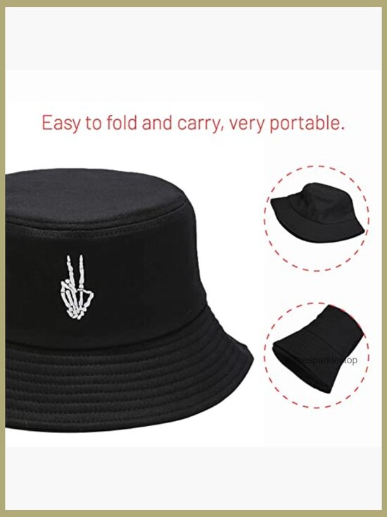 Cotton Bucket Hat for Summer Travel Sun Beach Outdoor Fisherman Cap main image 4